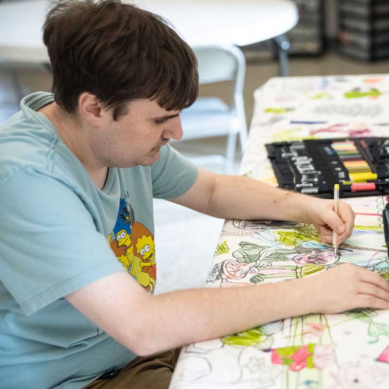 AFI client doing artwork