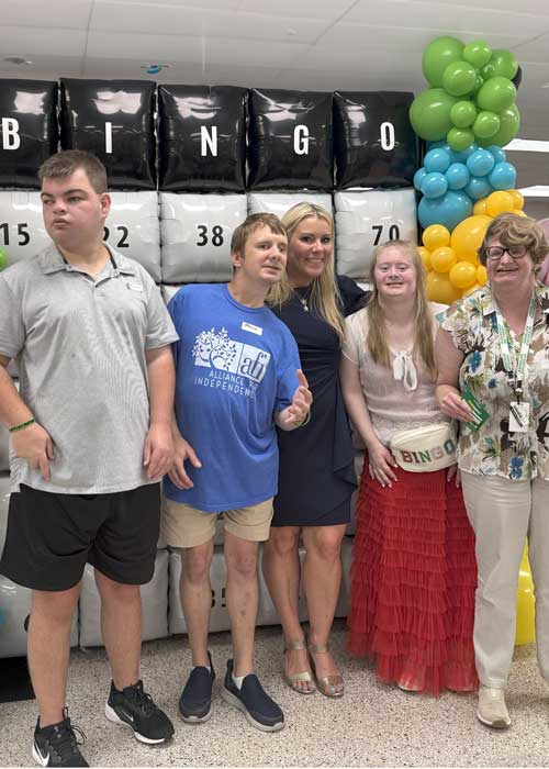 AFI clients at Bingo Night
