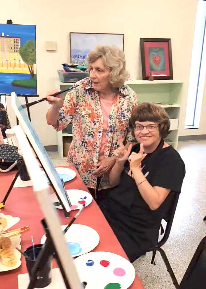 AFI client doing artwork